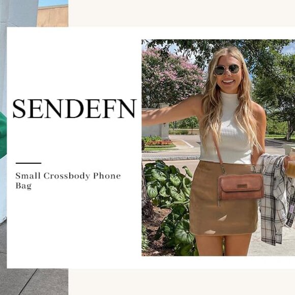 Lightweight Vegan Leather Crossbody Bag for Women - Spacious & Elegant Design - Picture 8 of 8